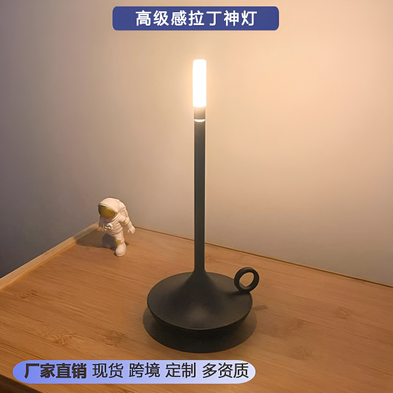 跨境北欧氛围台灯USB充电酒吧餐厅复古装饰台灯LED触摸调光床头灯