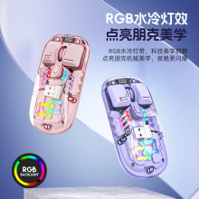 透明无线蓝牙鼠标静音机械滑鼠笔记本平板电脑颜值可充电通用鼠标