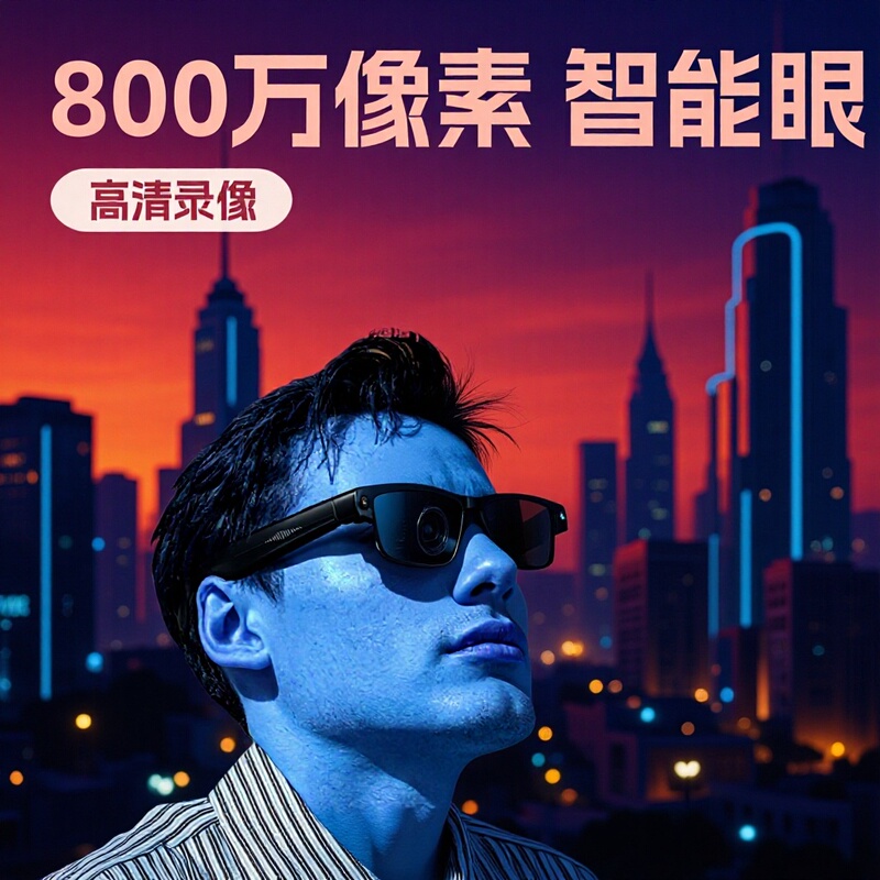 New L802 Smart Glasses with 8Mp High-Definition Photography, Video Recording, Ai Translation, Sports Sunglasses, and Outdoor Smart Glasses