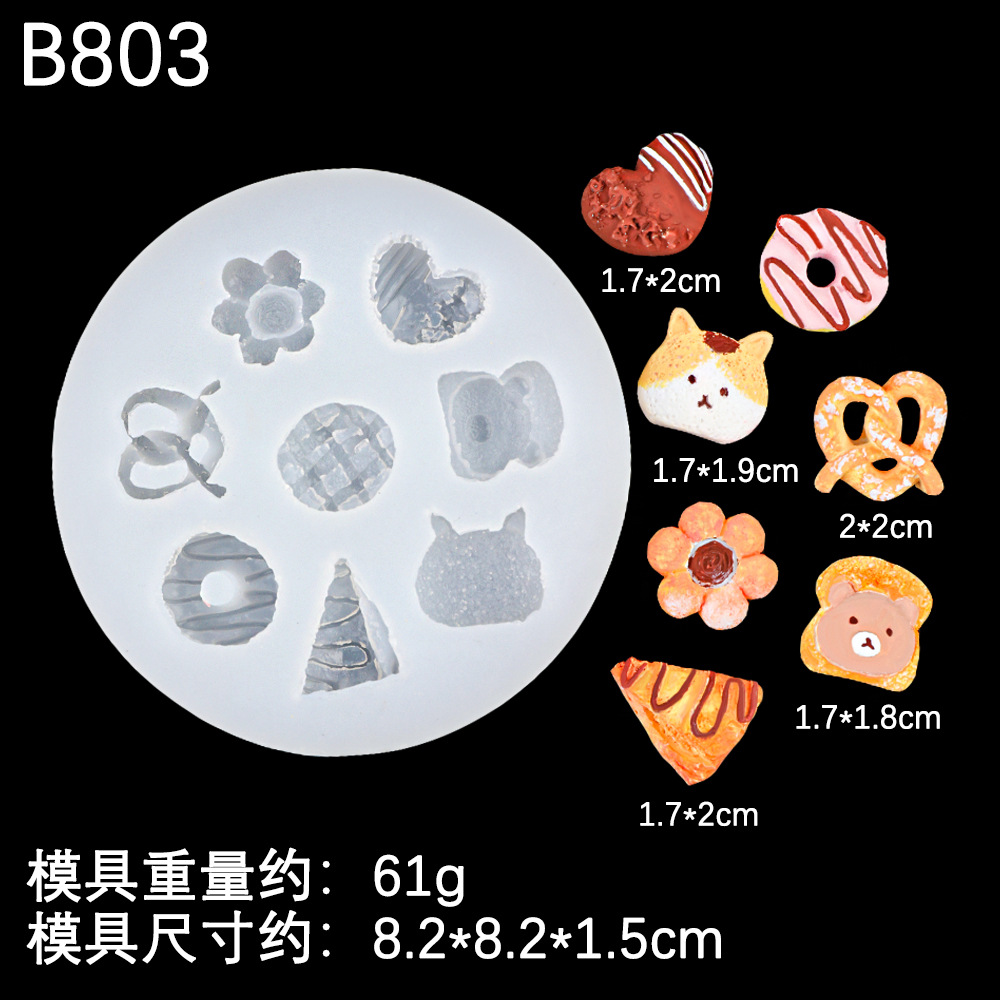 Mini galletas de hueso, pastel pequeño, molde de plástico de piedra, yeso de bricolaje, vapor de queso, adornos de chocolate, molde de silicona
