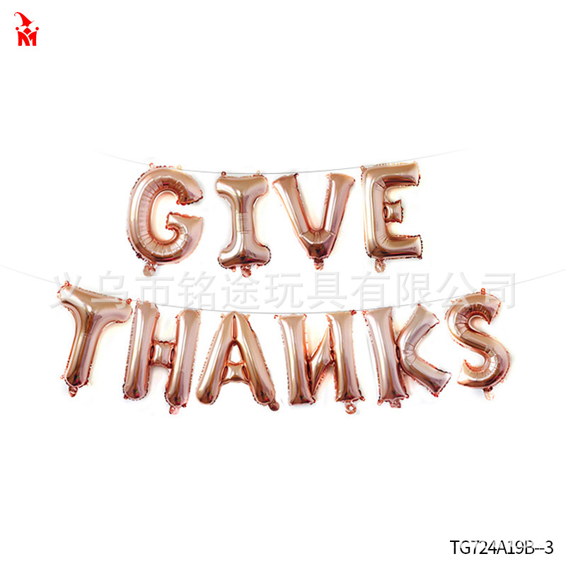 Acción de Gracias fiesta decoración traje de globo de Acción de Gracias accesorios de foto globo de película de aluminio globo de látex de Turquía