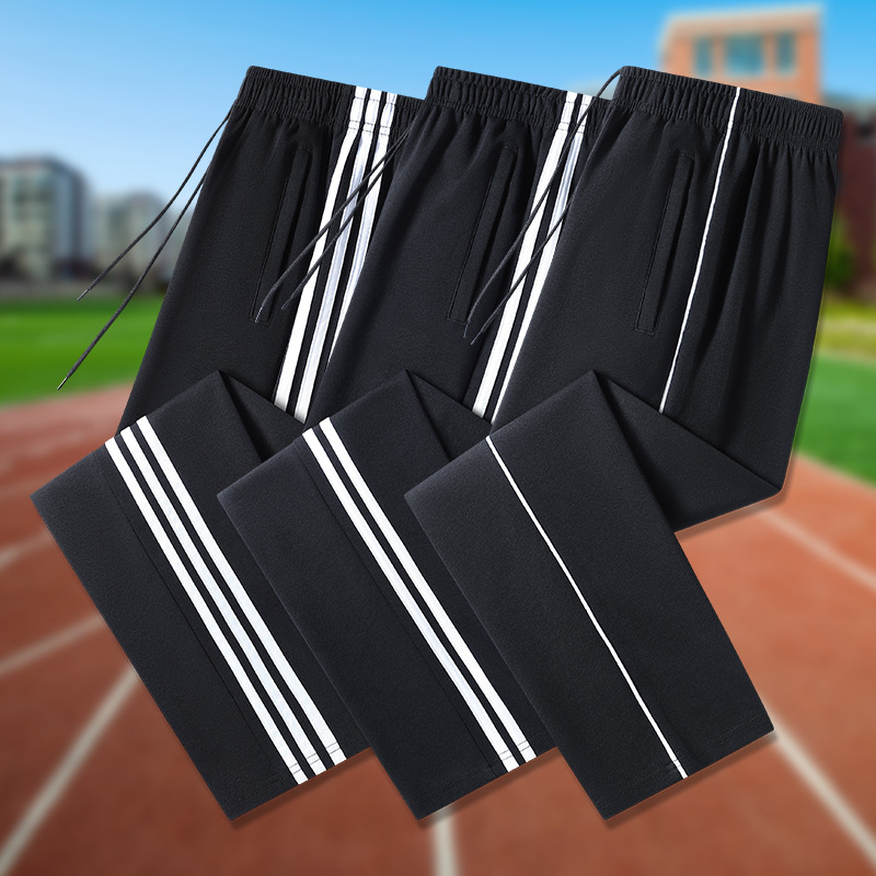 Cotton blue colored demi-season trousers for students