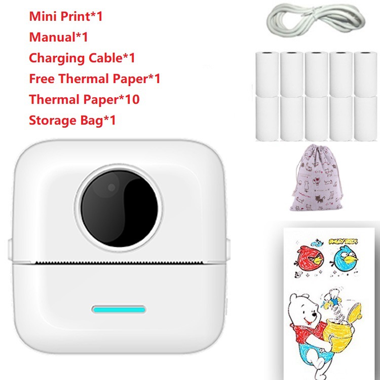 Mini Impresora Térmica de Bolsillo, Impresión Térmica, Interfaz USB image 9