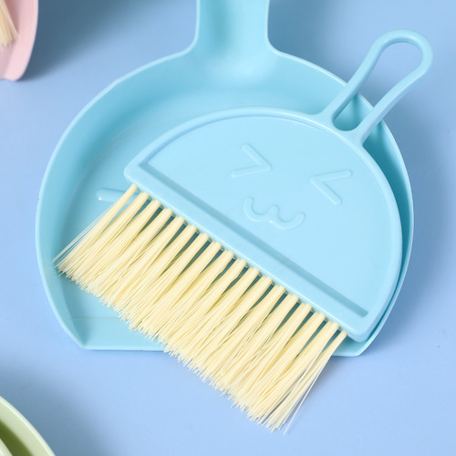 Home Desktop Mini Broom Keyboard Cleaning Brush Small Broom Set with Dustpan Computer Debris Brush