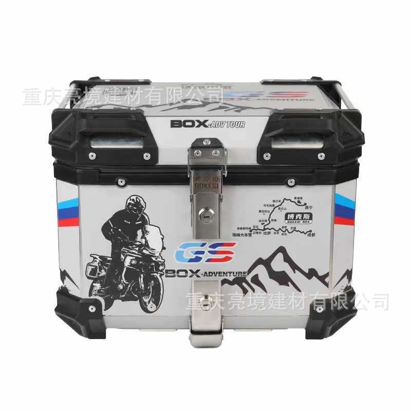 Baúl trasero universal para motocicleta, de liberación rápida, de aleación de aluminio, 45L, para vehículos eléctricos, de gran capacidad, para herramientas, disponible en stock.