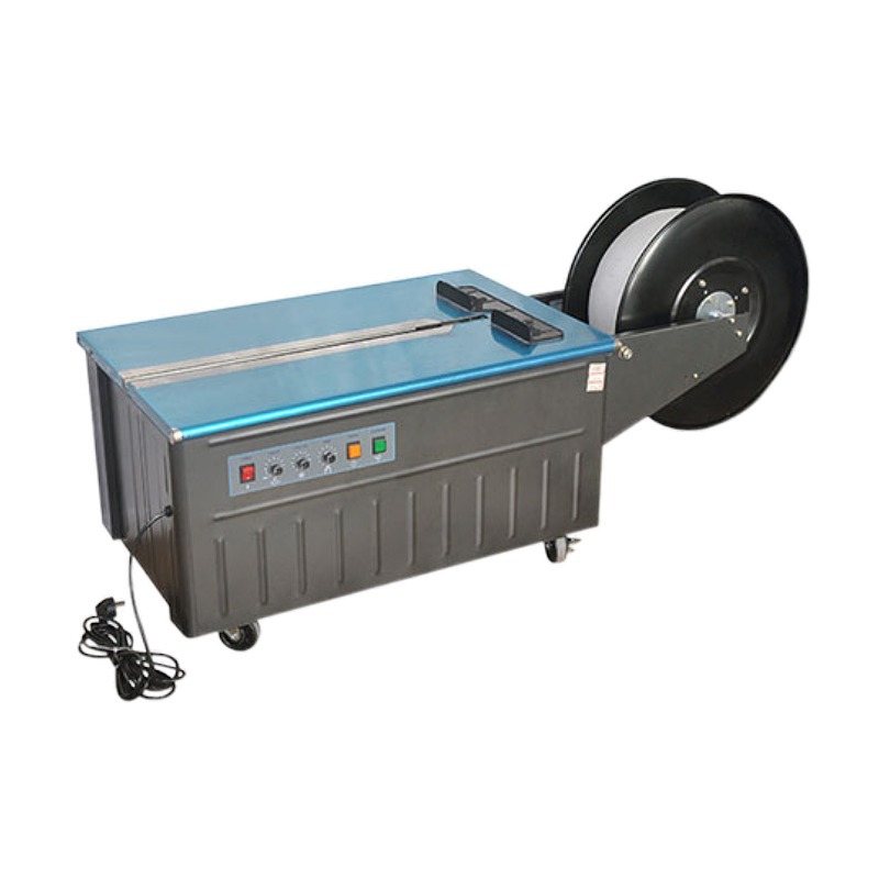 低价供应上海半自动PP带打包机 迪斯艾半打包机 纸箱低台捆扎机