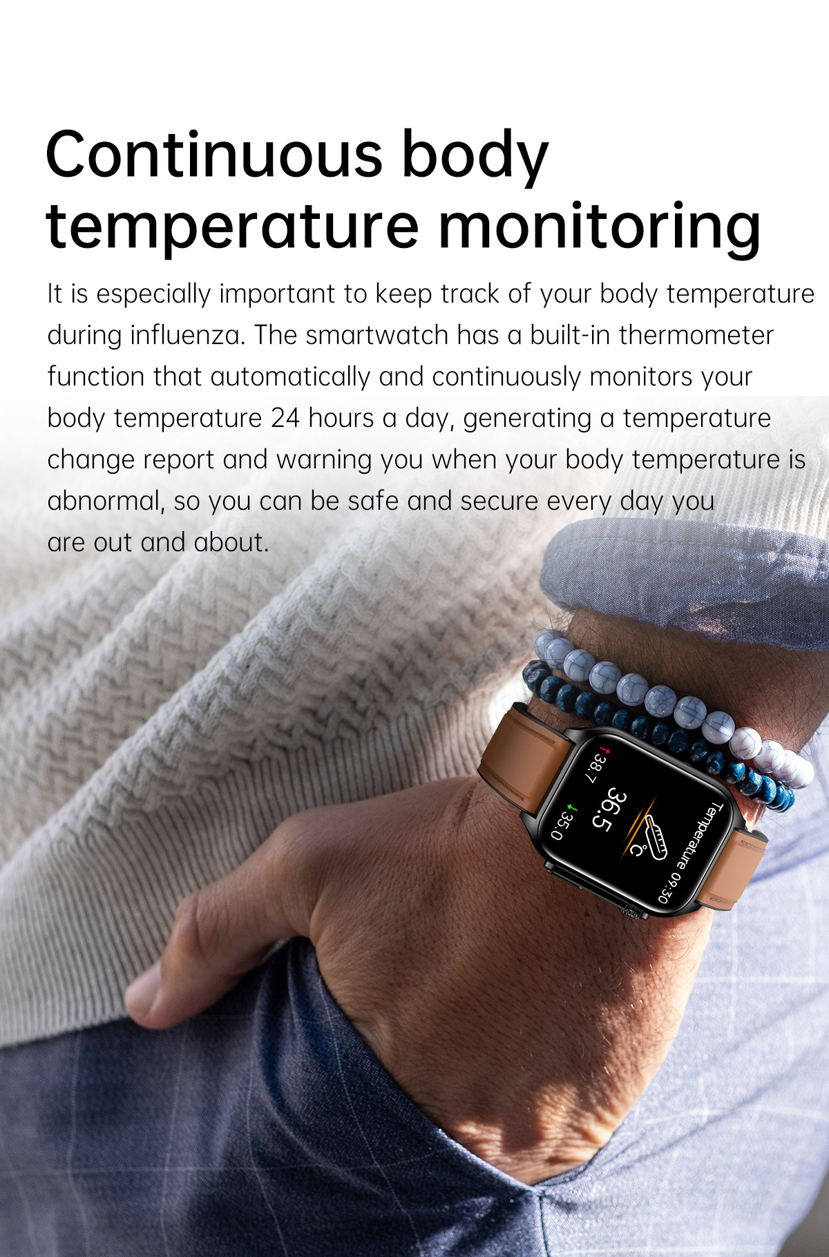 TK12 smartwatch: Blood sugar, Bluetooth call, heart rate, blood oxygen, blood pressure, electrocardiogram detection, step-counting fitness band undefined