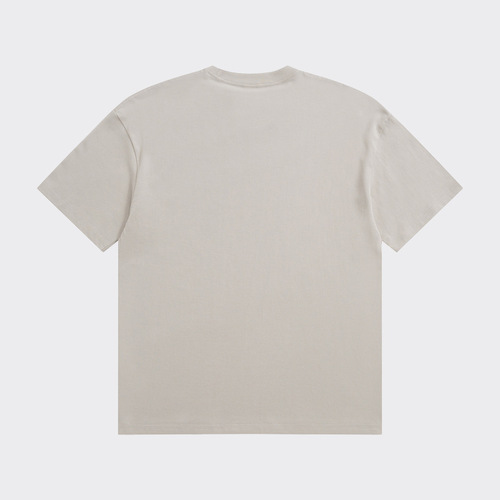250g pure cotton T-shirt for summer, unisex, heavy-duty combed cotton short-sleeved urban casual base shirt, 32-count cotton, white T