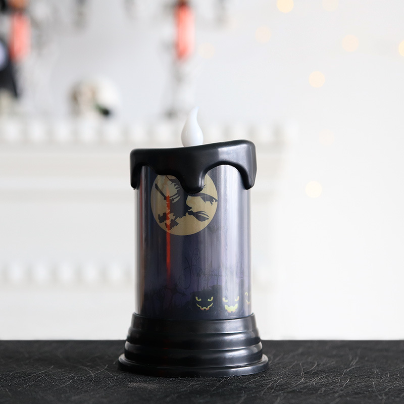 Lámpara de vela electrónica de Halloween simulación vela al por mayor lugar diseño apoyos Lámpara decorativa decoración de escritorio luz de la noche