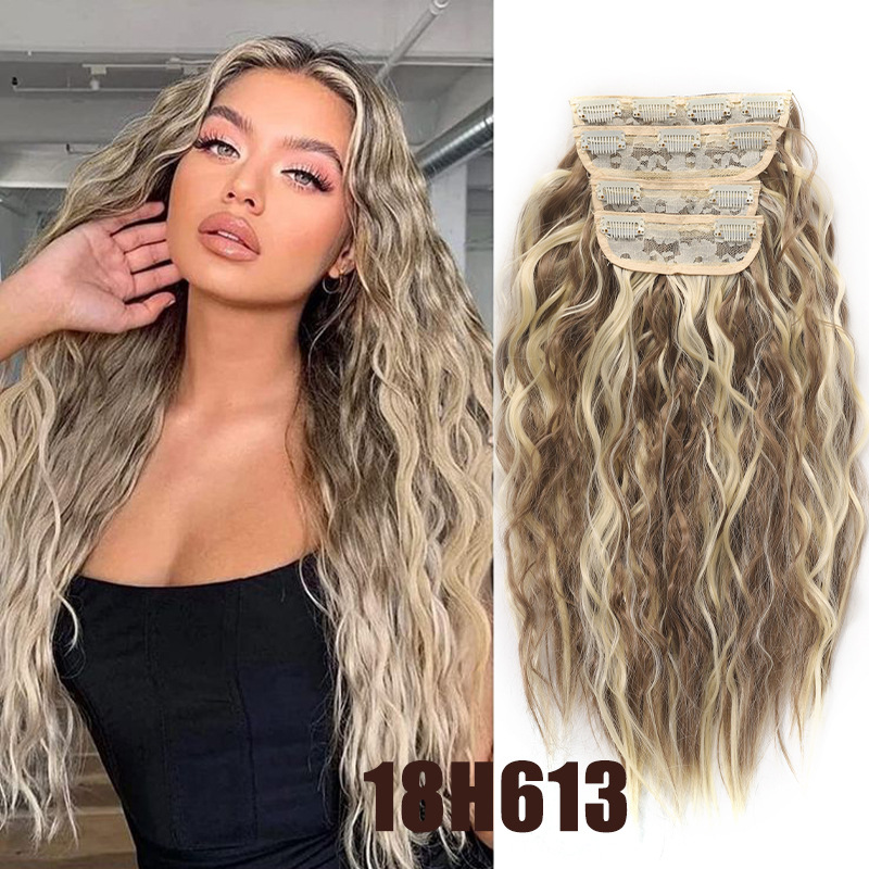 Synthetic Hair Clip-in Extensions For Volumising Curly Hair_voghion.com
