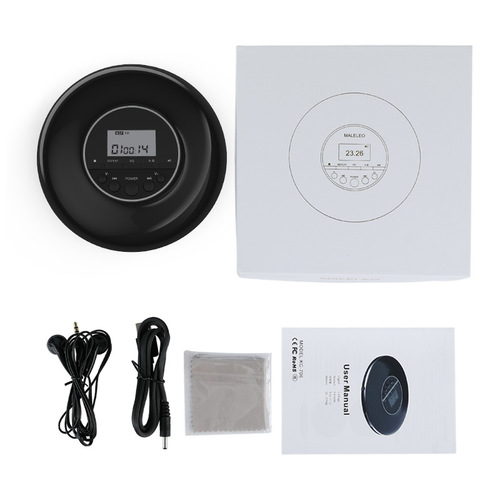 Portable CD Player for English Learning, Repeating, Retro MP3 Music Disc Album Mini Compact CD Player