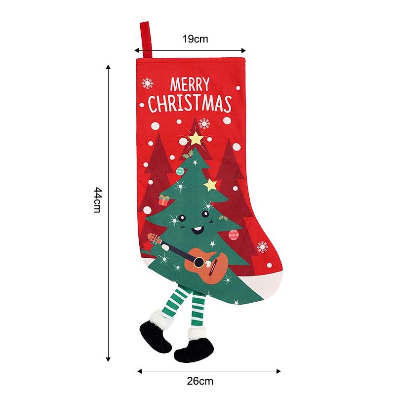 Calcetines de Navidad transfronterizos calcetines de regalo para niños colgantes de árbol de Navidad bolsas de caramelo decoración colgantes de decoración para el hogar de Navidad image 9