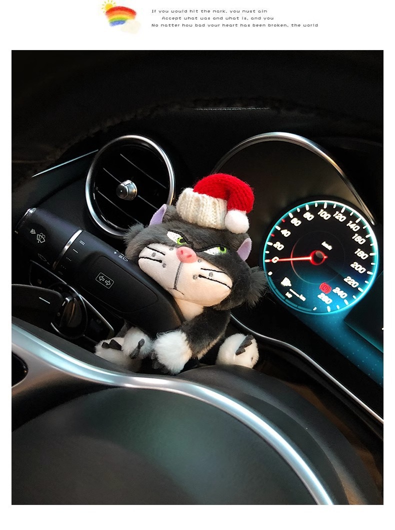 Car Steering Wheel Gaiter Decorative Doll Doll Lucifer Central Control Wiper Ornaments Cute Plush Car Interior
