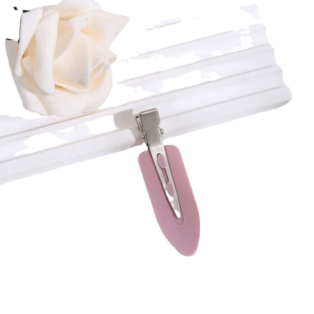 Universal acrylic matte hairgrip, cute cream hair accessory, wholesale
