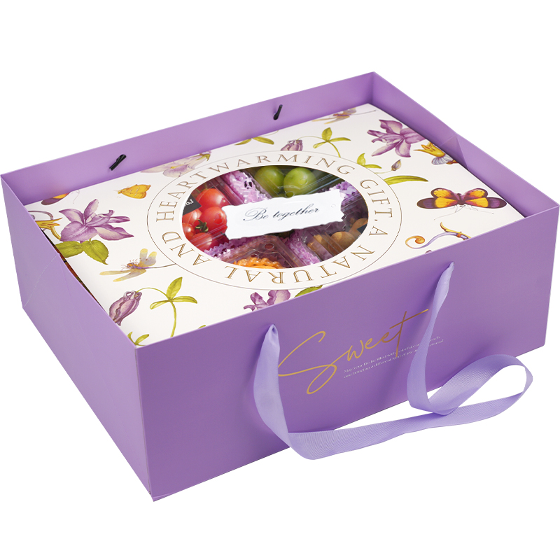 Ins niñas románticas estética francesa Día de la Madre Día de San Valentín Caja de regalo de fruta de cumpleaños 10 jin caja vacía general