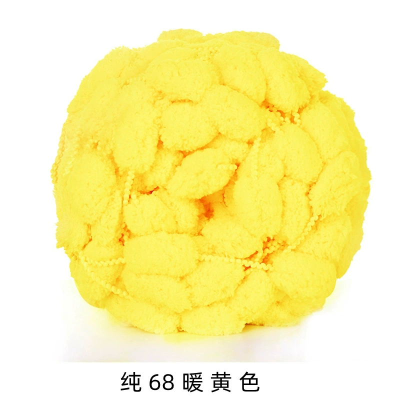 Пушистая пряжа из chenille, многоцветная отделочная пряжа для шарфов, шапок, половиков, 11×5 см, 0,098 кг