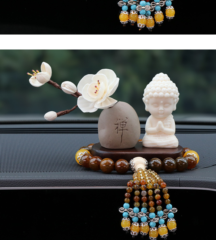 New Lotus Gold Body Car Ornaments Car Console Decoration New Lotus Gold Body Buddha Creative Car Interior