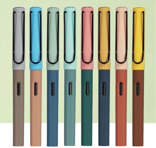 Extra fine fountain pen with replaceable ink bag pen, writing pen for primary and secondary school students, positive posture student pen