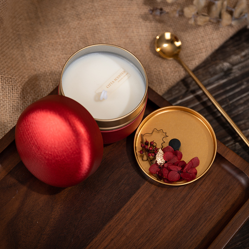 Caja de regalo Candela de banana flor seca vela decoración regalos navideños regalos regalos de Año Nuevo vela