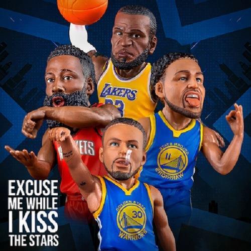 NBA篮球巨星 詹姆斯 库里 哈登手办模型雕像摆件公仔 男生礼物