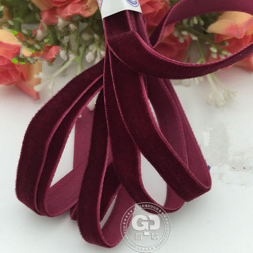 1cm unilateral cinta de terciopelo cinta de terciopelo multi-tamaño cinta de terciopelo ropa de tocado material de decoración