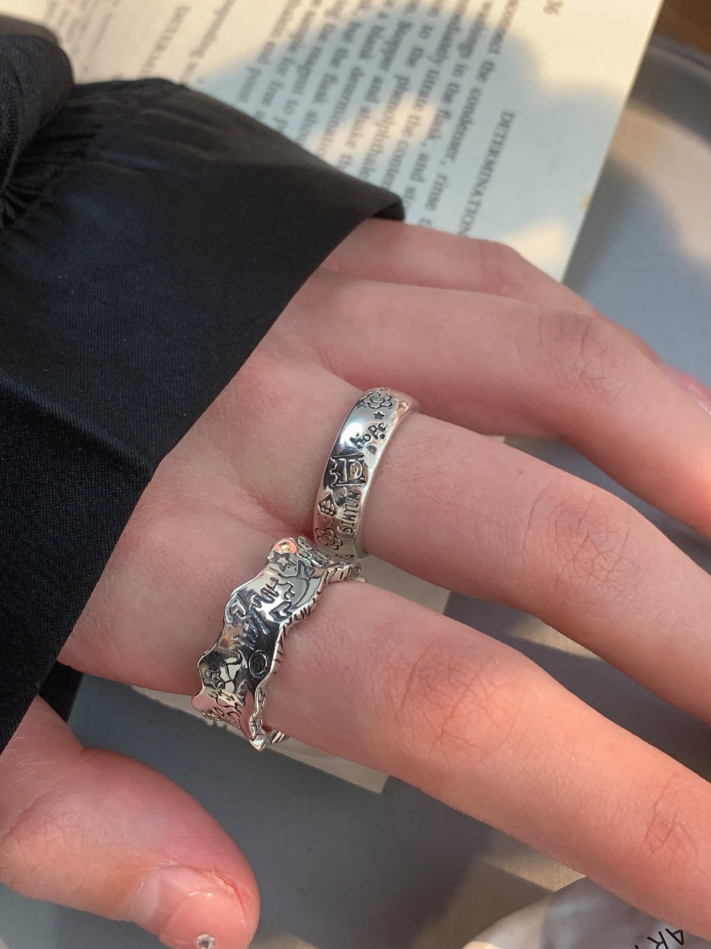 Retro Cartoon Character Copper Plating Open Ring 1 Piece