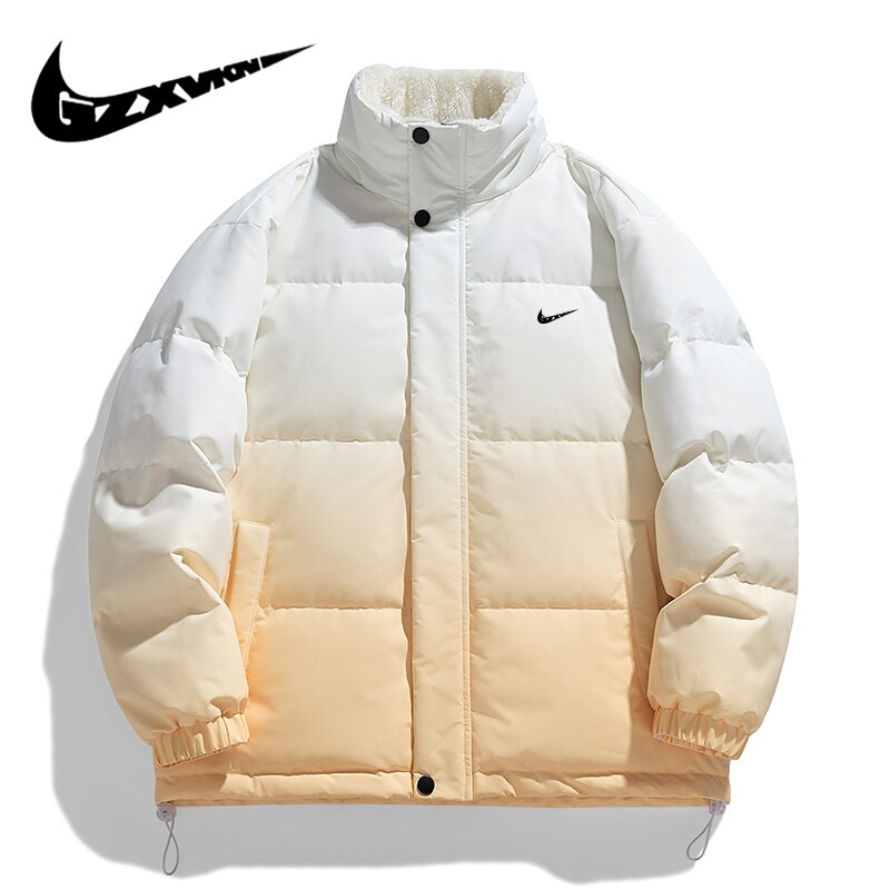 Cross-Border Men's Clothing 2025 Winter White Duck down Jacket Men's Thickeneded Warm Gradient Fleece-Lined Couple's Same Style Jacket for Women