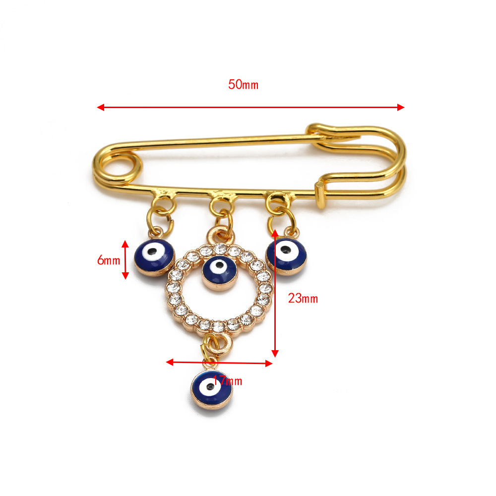 Simple Style Eye Alloy Plating Women's Brooches display picture 19