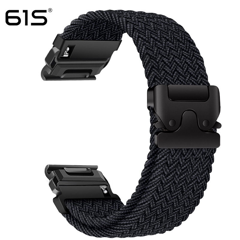 61S适用Garmin佳明飞耐时Fenix8/7XPro/955/965 弹力伞扣编织表带|undefined