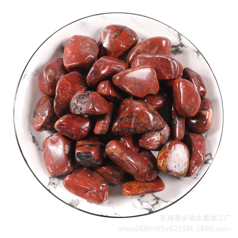 Manufacturers Supply Natural Red Jasper Large Particles Rolling Stone Diffuser Crystal Raw Material Aromatherapy Ornaments Crystal