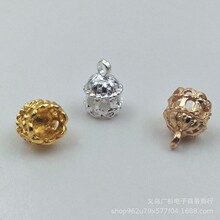 diy古风发饰饰品电镀合金头饰流苏吊坠连接件 新娘头饰配件花帽