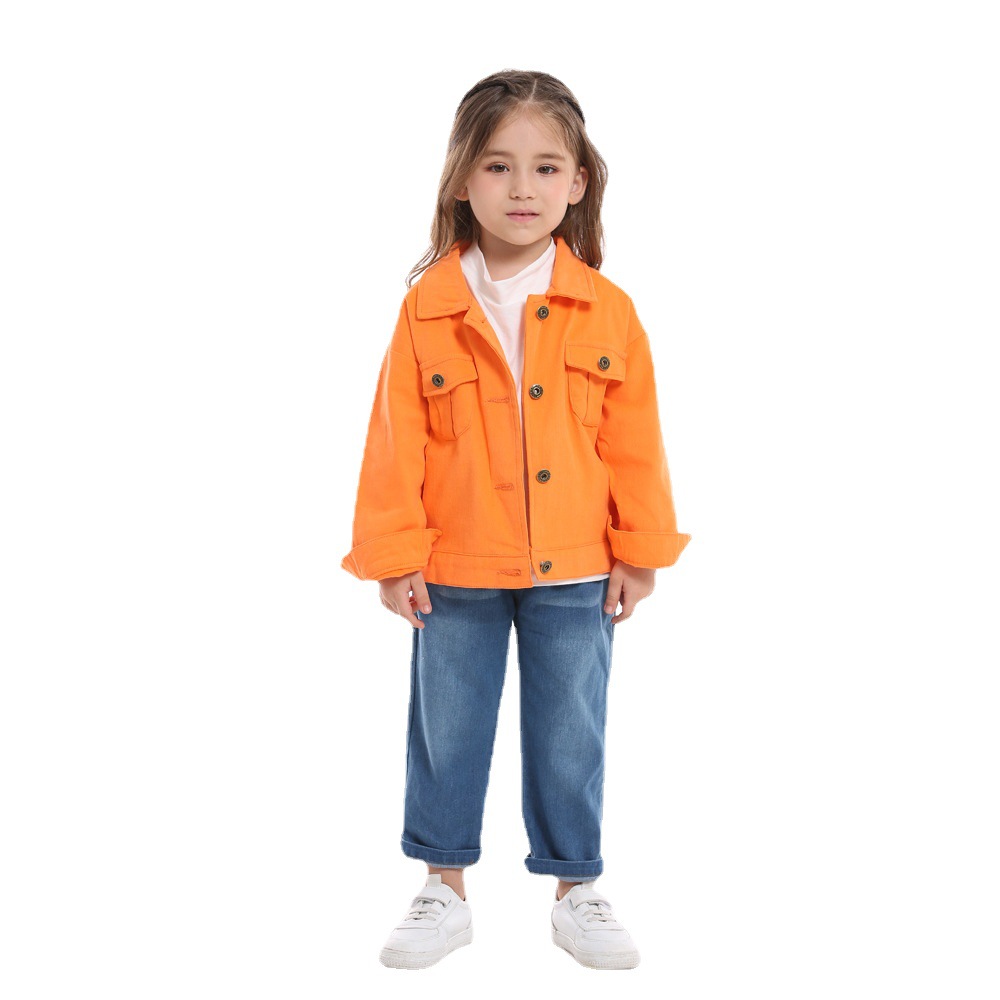Chaqueta para niños de algodón de lana de un solo pecho de estilo de moda de otoño 2025 nuevos hermanos y hermanas solapas tops coreanos de manga larga kids image 5