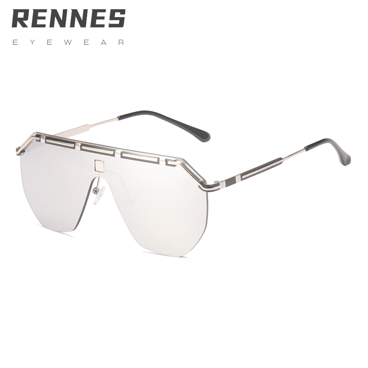 2022 nueva lente de una sola pieza gafas de sol de moda retro calle tiro gafas de sol 30079