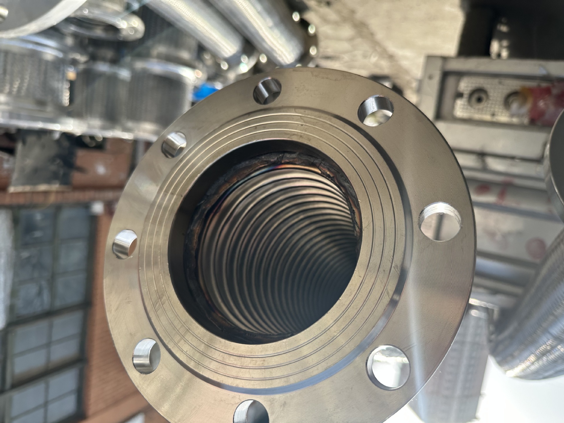 304不锈钢波纹管法兰式金属软管高温高压编织不锈钢软连接316L