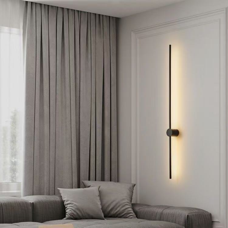 Luz de pared minimalista giratoria lujosa moderna pared de fondo de sala de estar nórdica creativa dormitorio luces de venta caliente