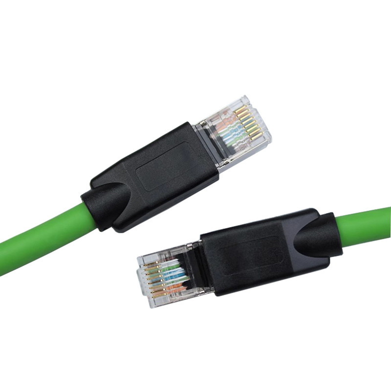 Factory High-Flexible Gigabit Category 6E Cross Industrial Network Cable Profinet Double Shielded Plc Communication Internet Cable
