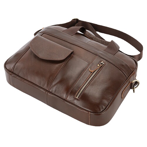 Men's briefcase business men's bag first layer cowhide laptop bag men's shoulder crossbody large bag wholesale