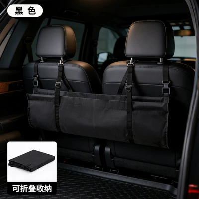 Car Storage Bag Oxford Cloth Tool Bag Outdoor Bag Portable Car Hanging Bag Black Folding Storage Bag (Car storage bag/box) - black-trunk-hanging-bag