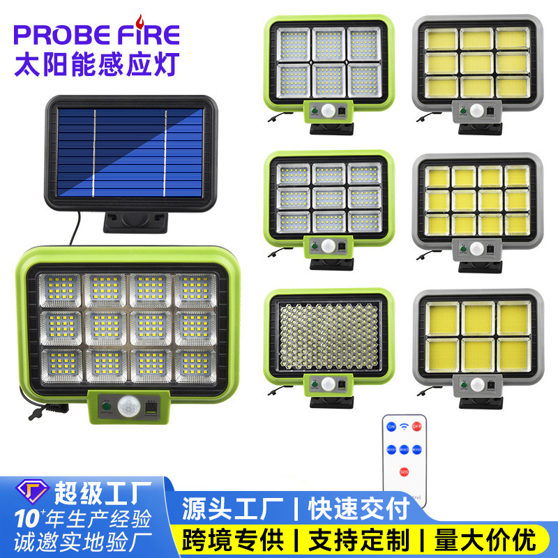 分体新款 花园太阳能壁灯 感应庭院灯户外防水光控照明家用车库灯