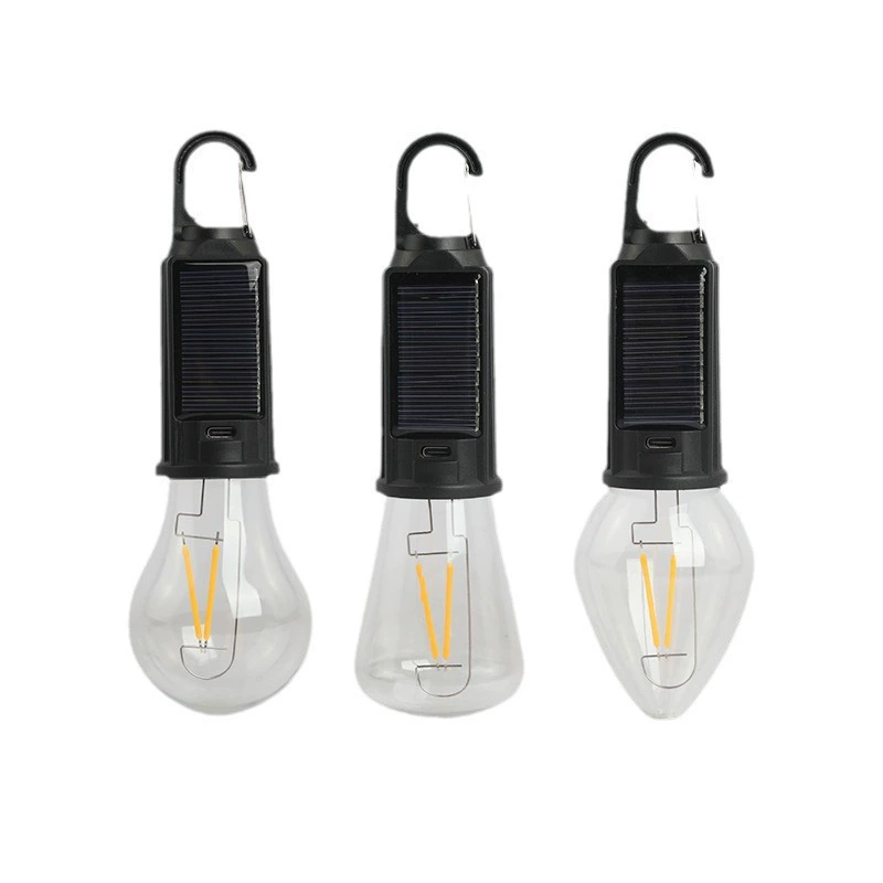 camping LED bulb Glintor Type-C, tungsten filament, USB rechargeable, retro style