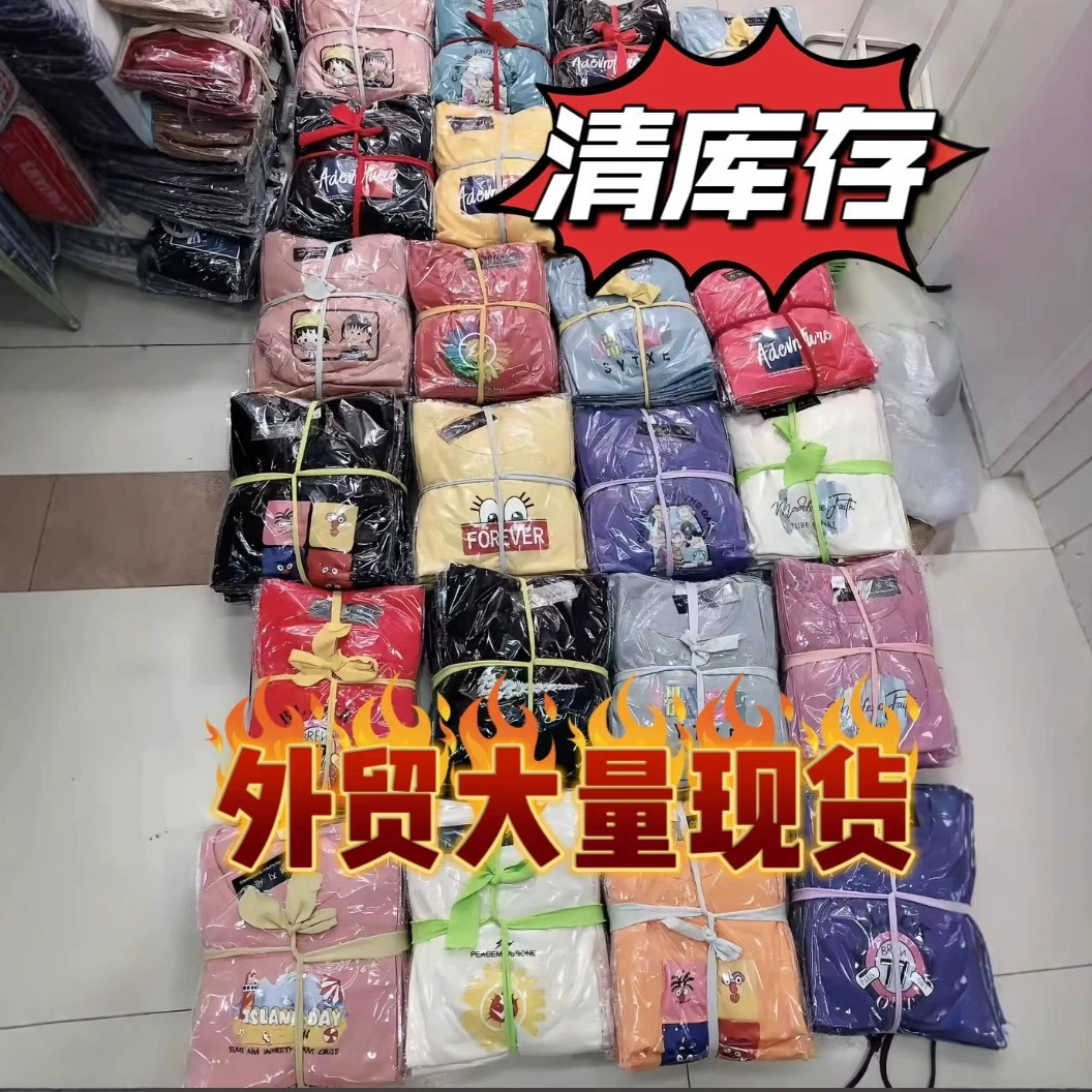 Одежда для мужчин по цене в один доллар, уличная торговля, женские футболки с коротким рукавом, излишки внешнеторговых поставок, оптовая продажа детской одежды, поставка для прямых трансляций, повседневная универсальная одежда