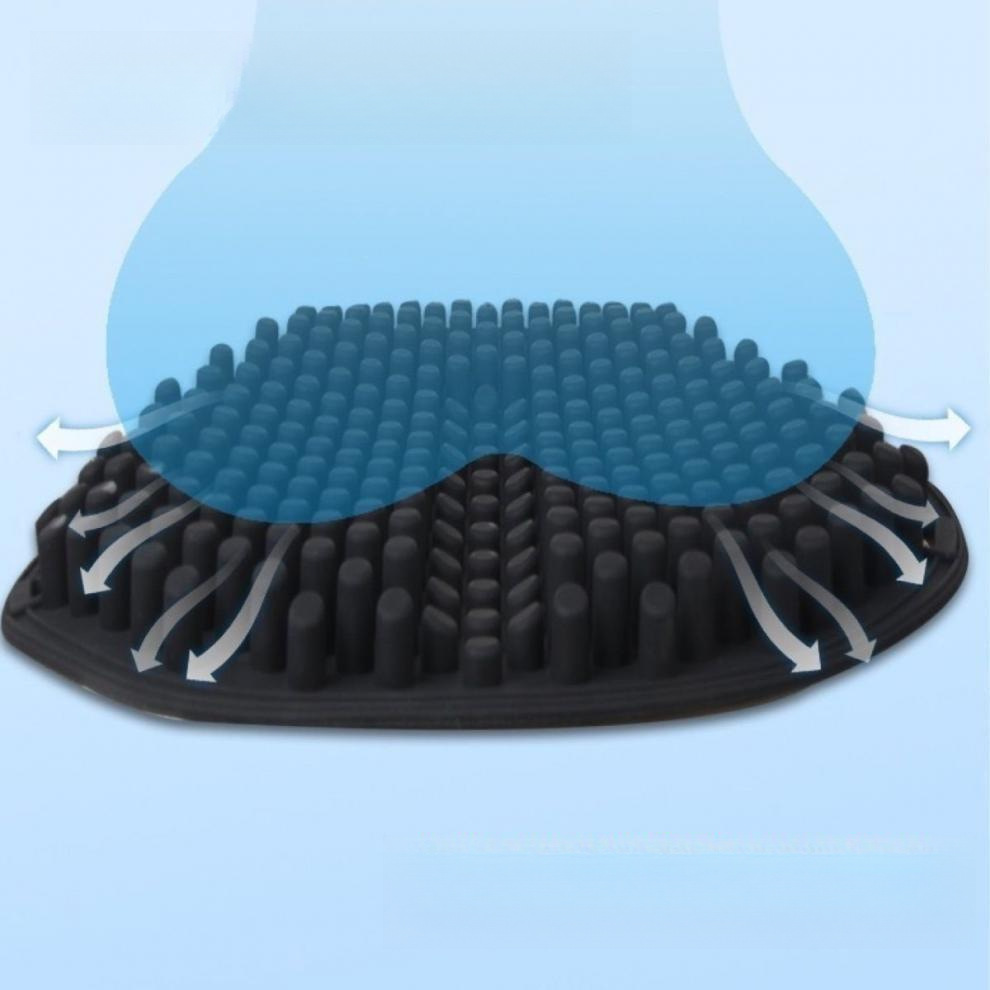 Summer motorcycle seat cushion, shock-absorbing, waterproof, soft silicone, universal for electric vehicles, breathable, heat-insulating, waist-protecting, for vehicle use