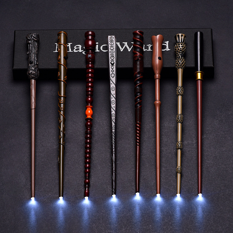 Harry's Replaceable Battery Light-Up Wand Led Light Wand with Replaceable Battery, Glowing White Light Magic Wand, Finely Crafted Magic Wand