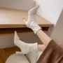 超高跟尖头弹力秋冬短靴