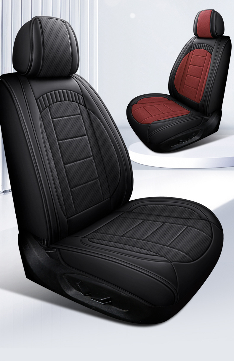 2025 New All-Inclusive Full-Leather Car Seat Cover Ladder Full-Leather Car Seat Cushion for All Seasons Amazon Wholesale