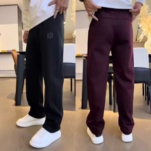 清仓捡漏外贸原单尾货处理休闲裤男士秋冬季潮牌加绒厚宽松长裤子