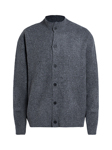 【CSMY】Xanvas floral yarn wool blend half turtleneck sweater cardigan…