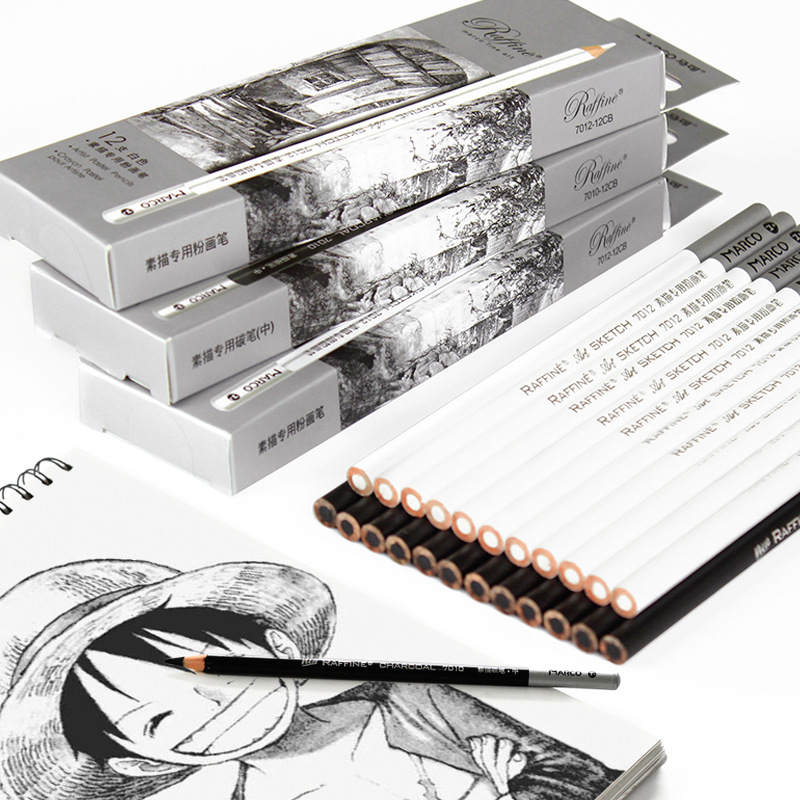 Marco 7012 boceto lápiz dibujo boceto artes negras profesionales adultos dibujo a mano dibujo de lápiz de carbono dibujo principiante