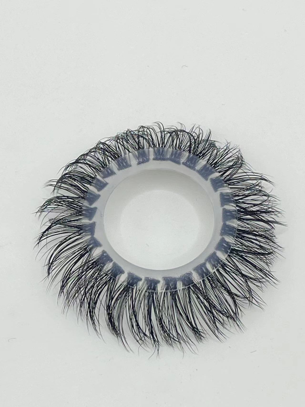 Silicone Sheep-Eye Penis Ring with Horse-Hair Texture, 2.0 cm Dual-Row Black — detail image 3