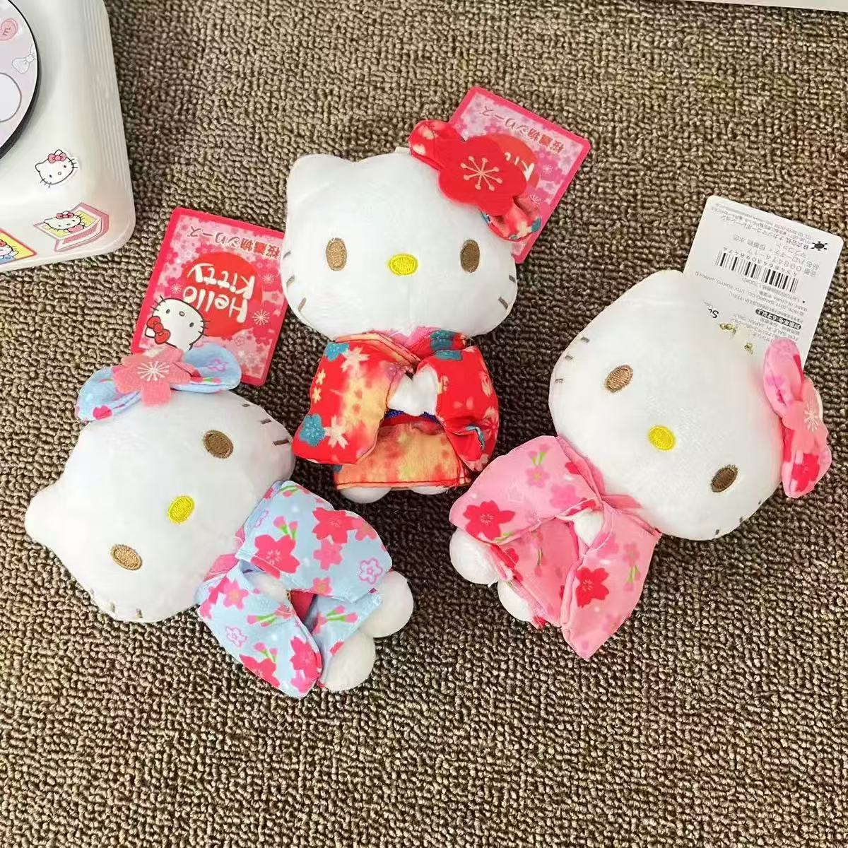 Kyoto Matcha Sakura Limited Kimono Hello Kitty Japanese Plush Bag Pendant Keychain